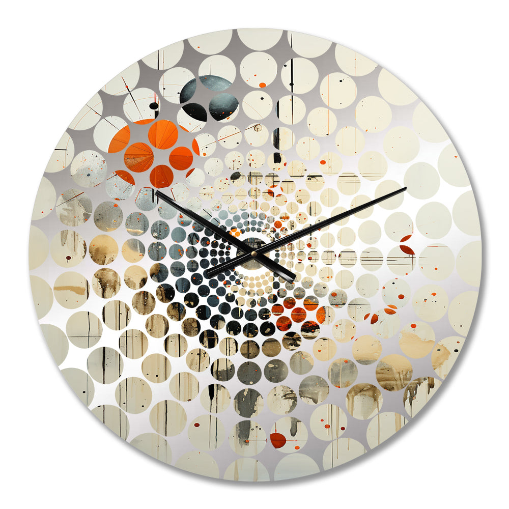 Minimalism Astrology Muted Art - Spiritual Metal Wall Clock