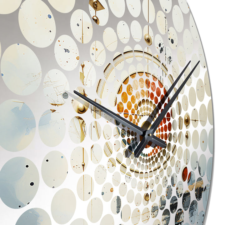 Minimalism Astrology Muted Art II - Spiritual Metal Wall Clock