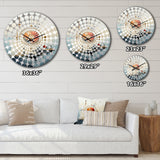 Minimalism Astrology Muted Art II - Spiritual Metal Wall Clock