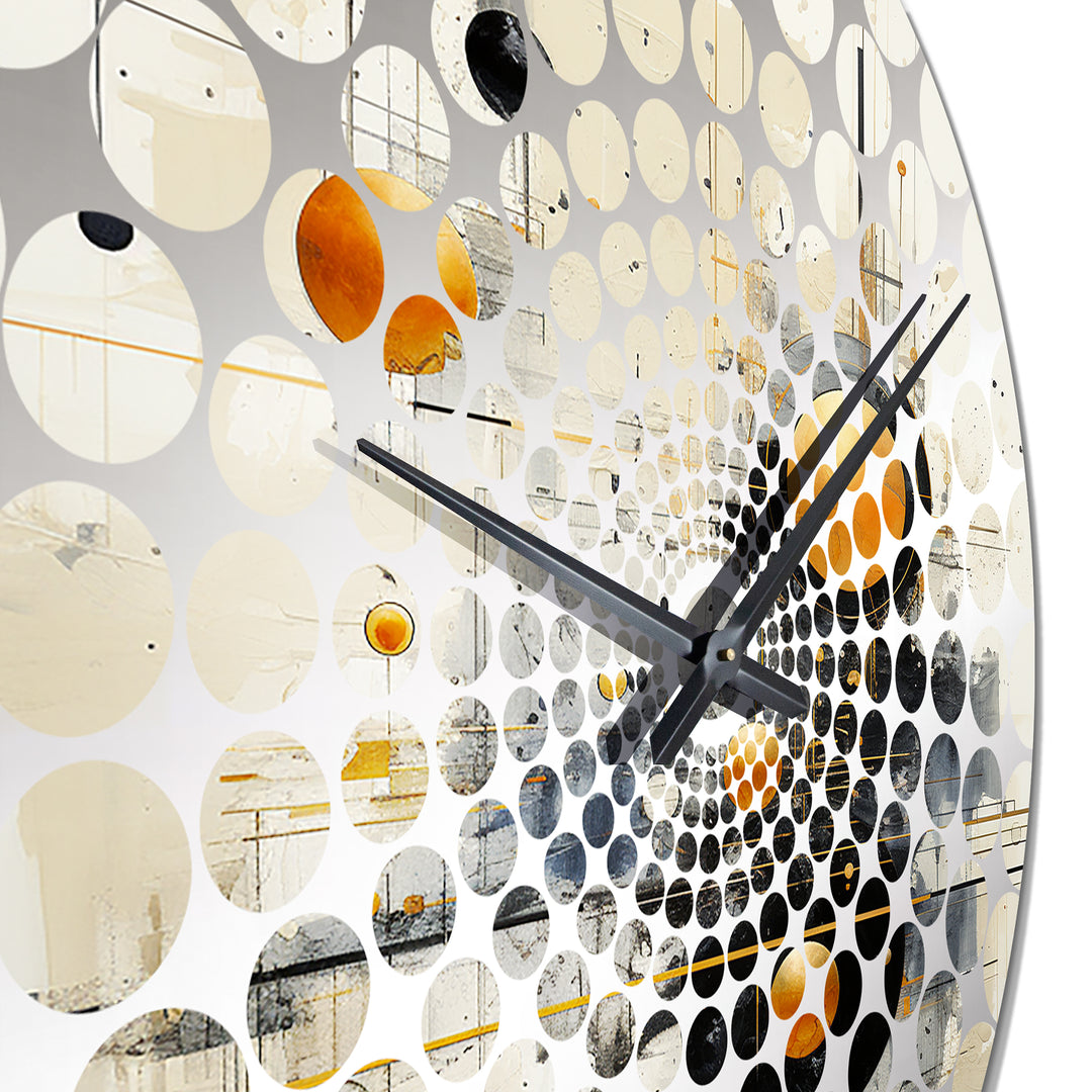 Minimalism Astrology Muted Art III - Spiritual Metal Wall Clock
