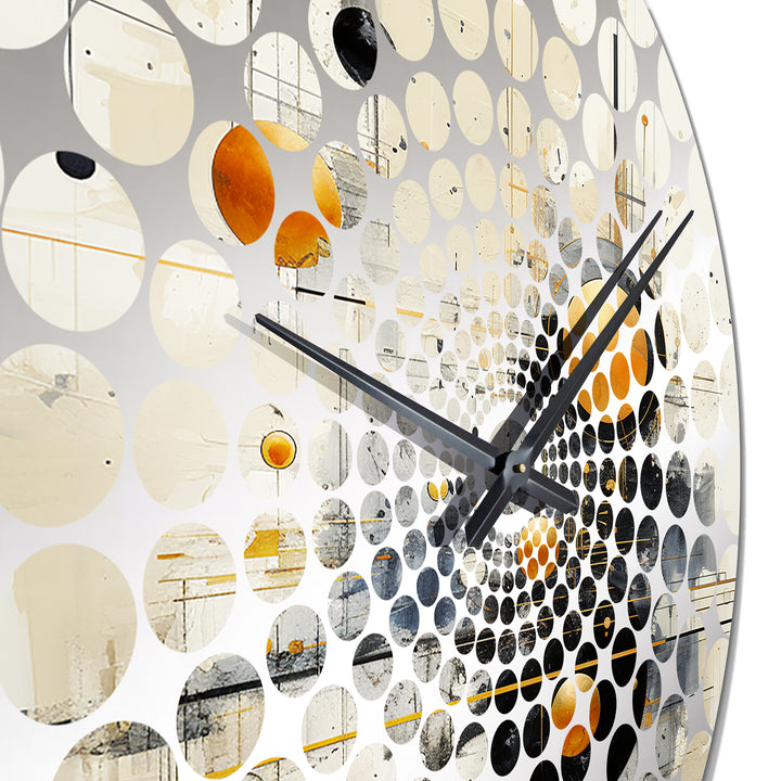 Minimalism Astrology Muted Art III - Spiritual Metal Wall Clock