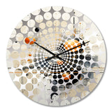 Minimalism Astrology Muted Art III - Spiritual Metal Wall Clock