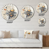 Minimalism Astrology Muted Art III - Spiritual Metal Wall Clock