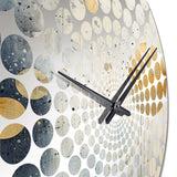 Minimalism Astrology Grunge Collage - Spiritual Metal Wall Clock