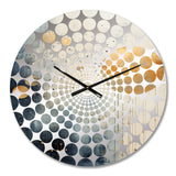 Minimalism Astrology Grunge Collage - Spiritual Metal Wall Clock