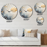 Minimalism Astrology Grunge Collage - Spiritual Metal Wall Clock