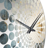 Minimalism Astrology Grunge Collage I - Spiritual Metal Wall Clock