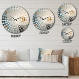 Minimalism Astrology Grunge Collage I - Spiritual Metal Wall Clock
