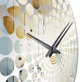 Minimalism Astrology Grunge Collage II - Spiritual Metal Wall Clock