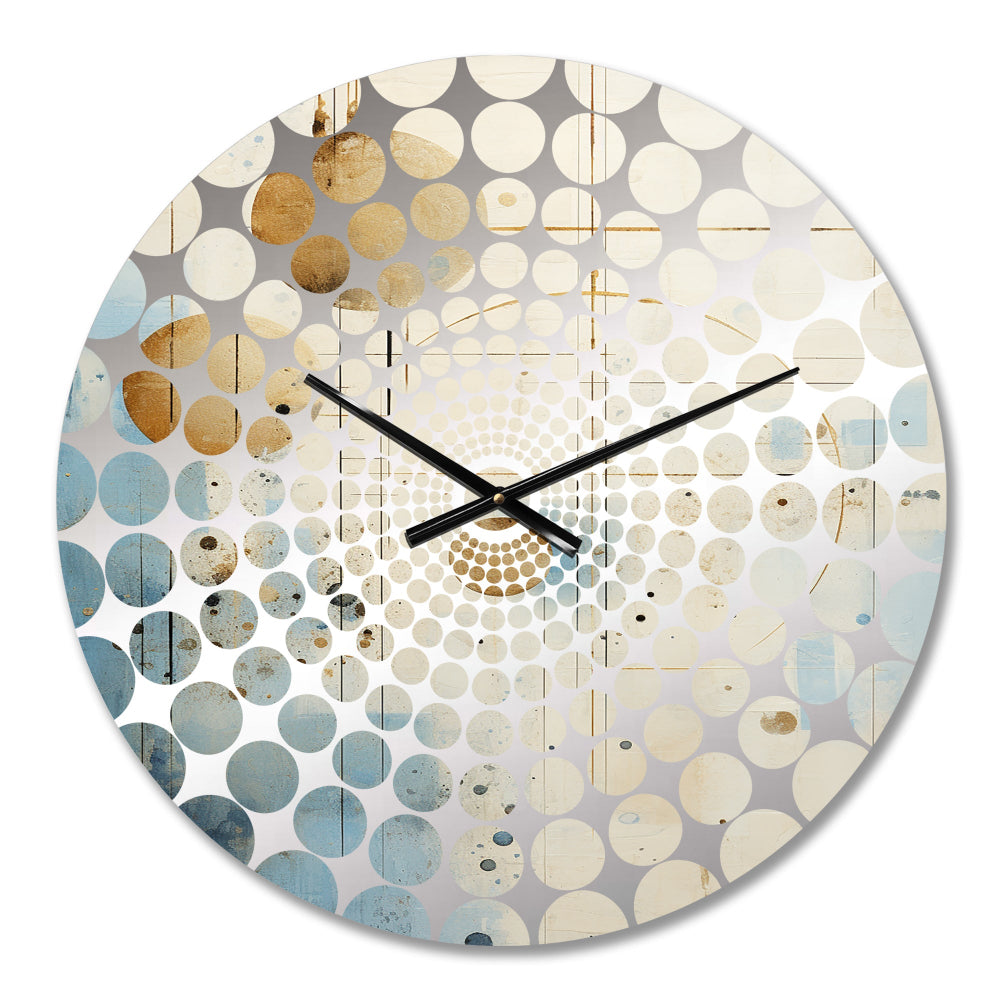 Minimalism Astrology Grunge Collage II - Spiritual Metal Wall Clock