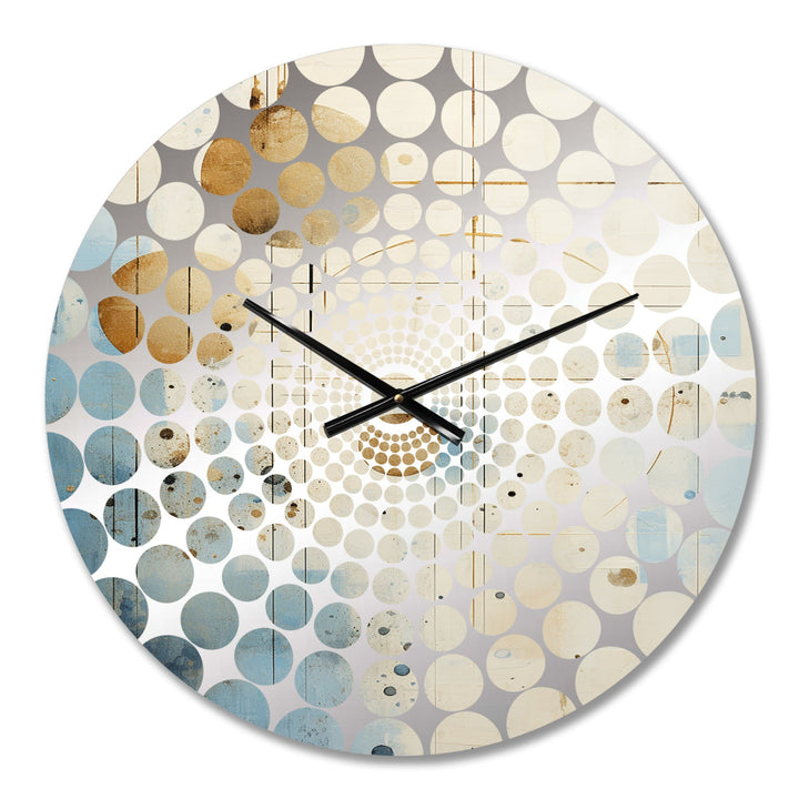 Minimalism Astrology Grunge Collage II - Spiritual Metal Wall Clock