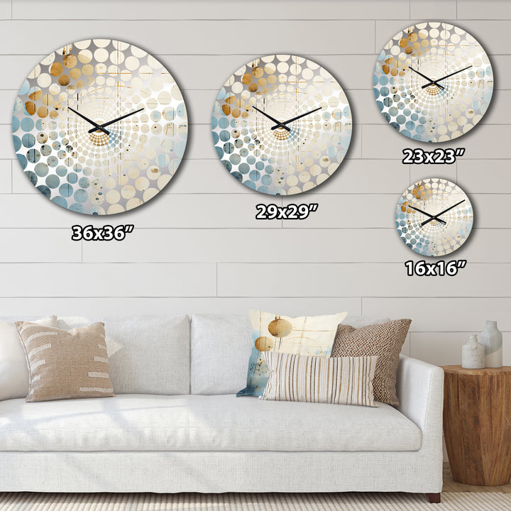 Minimalism Astrology Grunge Collage II - Spiritual Metal Wall Clock