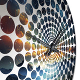 Starry Zodiac Starlit Night - Spiritual Metal Wall Clock