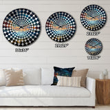 Starry Zodiac Starlit Night - Spiritual Metal Wall Clock