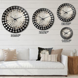 Minimalism Astrology Black And White - Spiritual Metal Wall Clock