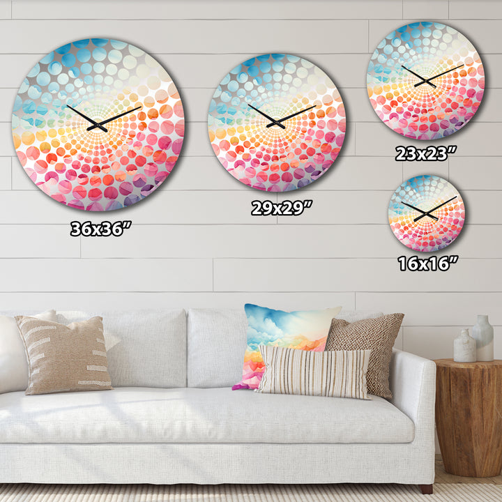 Aurora Borealis Minimalism Charm - Landscapes Metal Wall Clock