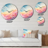 Aurora Borealis Minimalism Charm - Landscapes Metal Wall Clock