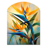 Paradises Profile Flower II - Asymmetric Metal Wall Clock