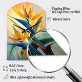 Paradises Profile Flower II - Asymmetric Metal Wall Clock