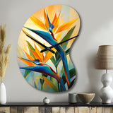 Paradises Profile Flower II - Asymmetric Metal Wall Clock