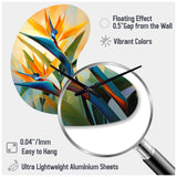 Paradises Profile Flower II - Asymmetric Metal Wall Clock