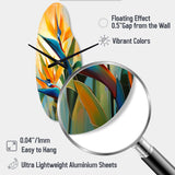 Paradises Profile Flower II - Asymmetric Metal Wall Clock
