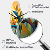 Paradises Profile Flower II - Asymmetric Metal Wall Clock