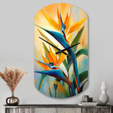 Paradises Profile Flower II - Asymmetric Metal Wall Clock