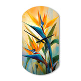 Paradises Profile Flower II - Asymmetric Metal Wall Clock