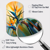 Paradises Profile Flower II - Asymmetric Metal Wall Clock