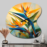 Paradises Profile Flower II - Asymmetric Metal Wall Clock