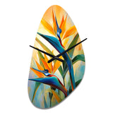 Paradises Profile Flower II - Asymmetric Metal Wall Clock