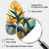 Paradises Profile Flower II - Asymmetric Metal Wall Clock