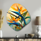Paradises Profile Flower II - Asymmetric Metal Wall Clock