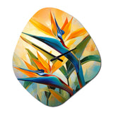 Paradises Profile Flower II - Asymmetric Metal Wall Clock