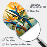 Paradises Profile Flower II - Asymmetric Metal Wall Clock
