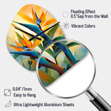 Paradises Profile Flower II - Asymmetric Metal Wall Clock
