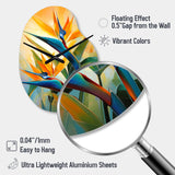 Paradises Profile Flower II - Asymmetric Metal Wall Clock