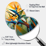 Paradises Profile Flower II - Asymmetric Metal Wall Clock