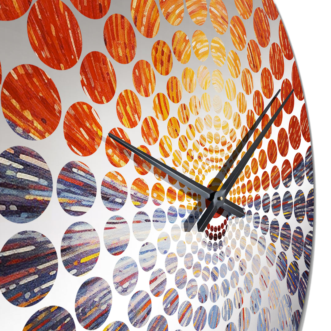 Ruby Roll Opposite Magnetic Poles - Sports Metal Wall Clock
