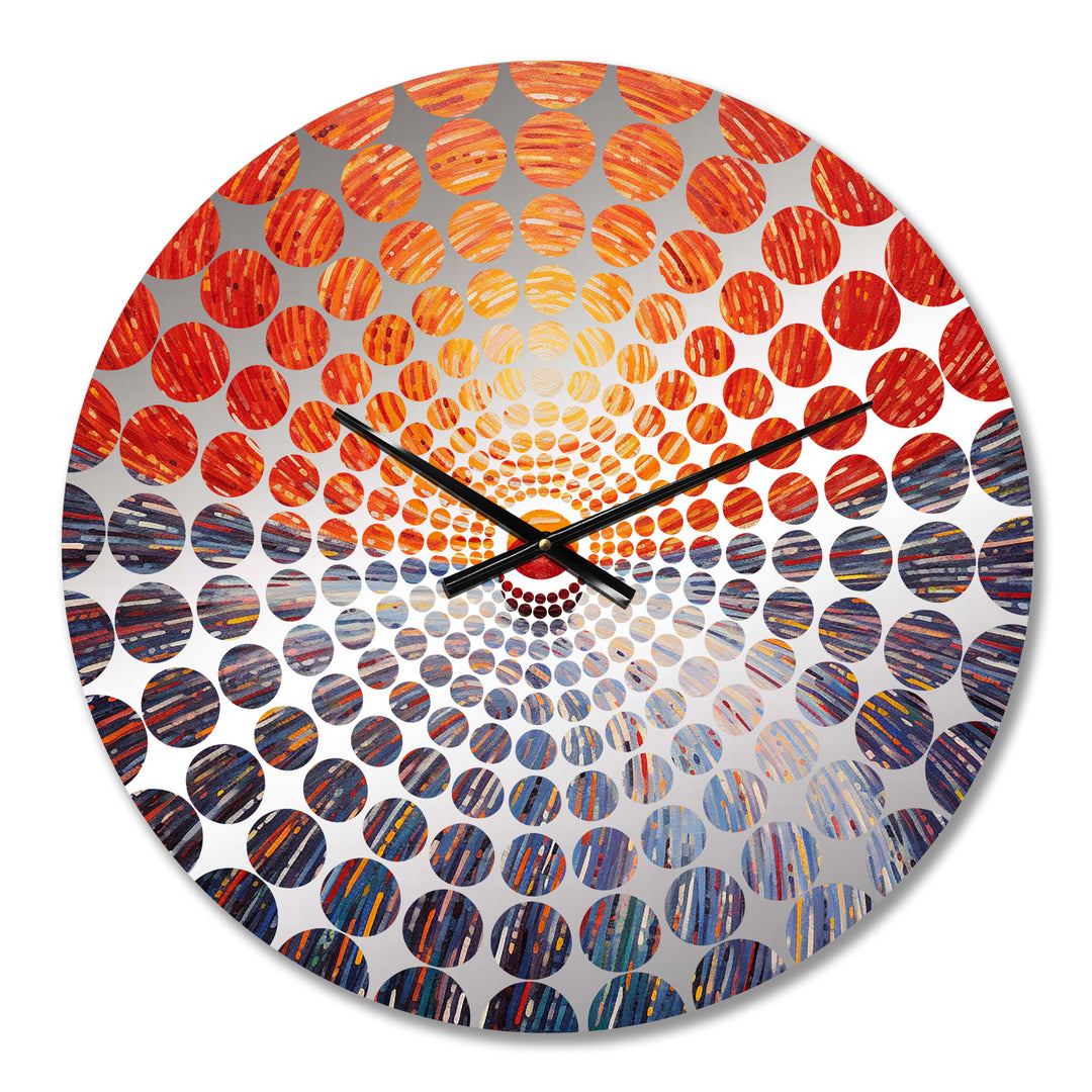 Ruby Roll Opposite Magnetic Poles - Sports Metal Wall Clock