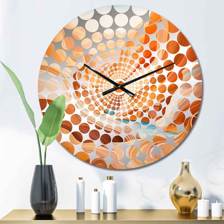 Canyon Antelope Liquid Art IV - Landscapes Metal Wall Clock
