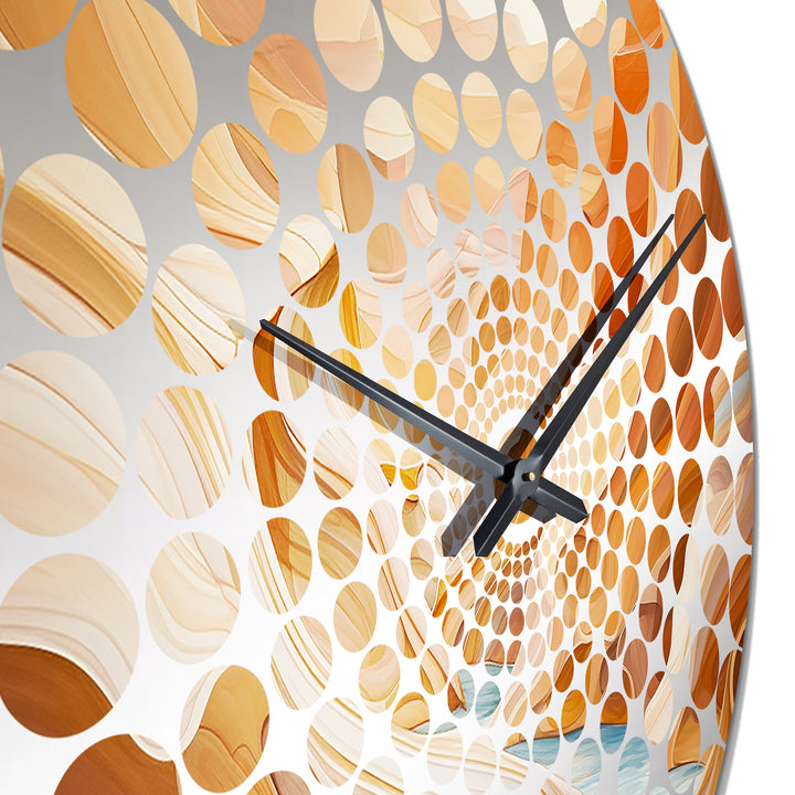 Canyon Antelope Liquid Art IV - Landscapes Metal Wall Clock