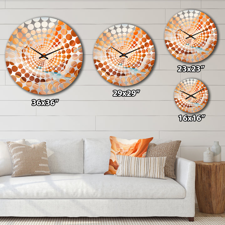 Canyon Antelope Liquid Art IV - Landscapes Metal Wall Clock