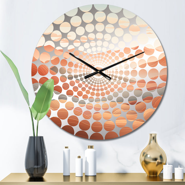Canyon Desert Scenery Minimalism II - Landscapes Metal Wall Clock