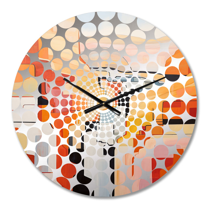 Abstract Canyon Desert Storm I - Landscapes Metal Wall Clock