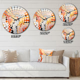 Abstract Canyon Desert Storm I - Landscapes Metal Wall Clock