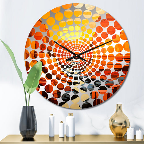 Canyon Desert Sunset Bold Landscape I - Landscapes Metal Wall Clock