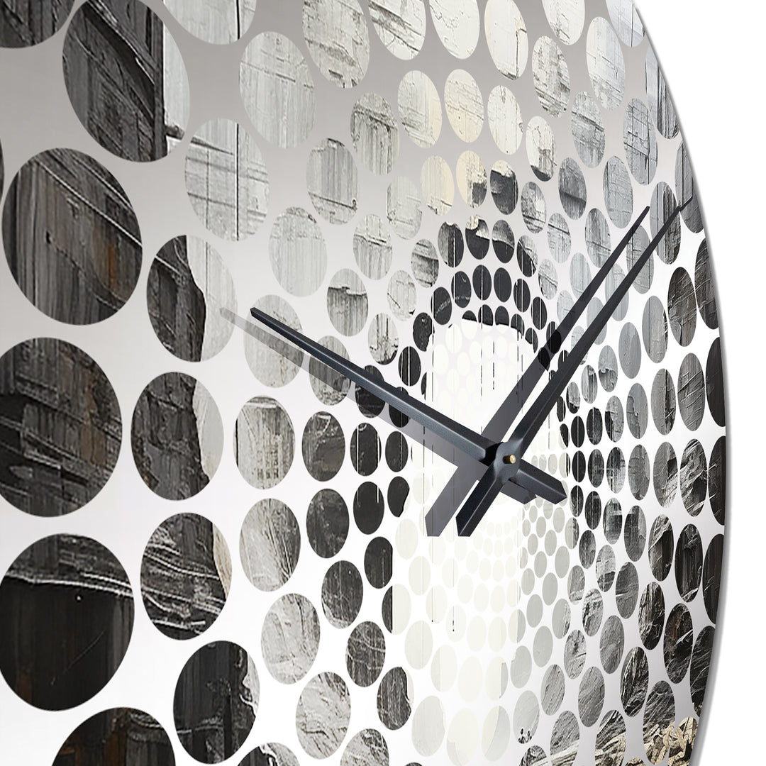 Desert Minimalism Canyon Water Stream - Landscapes Metal Wall Clock