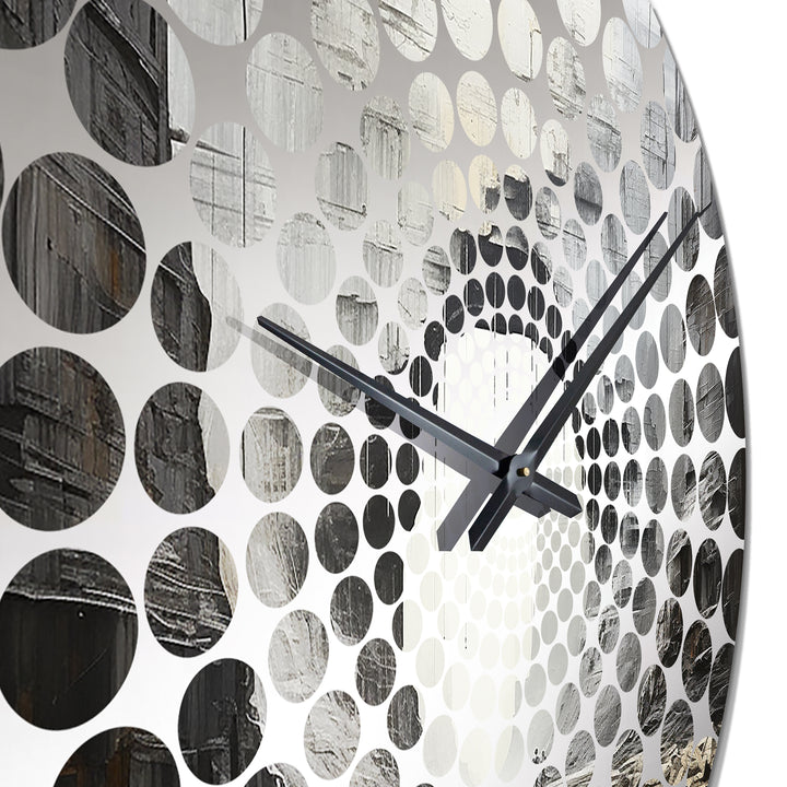 Desert Minimalism Canyon Water Stream - Landscapes Metal Wall Clock